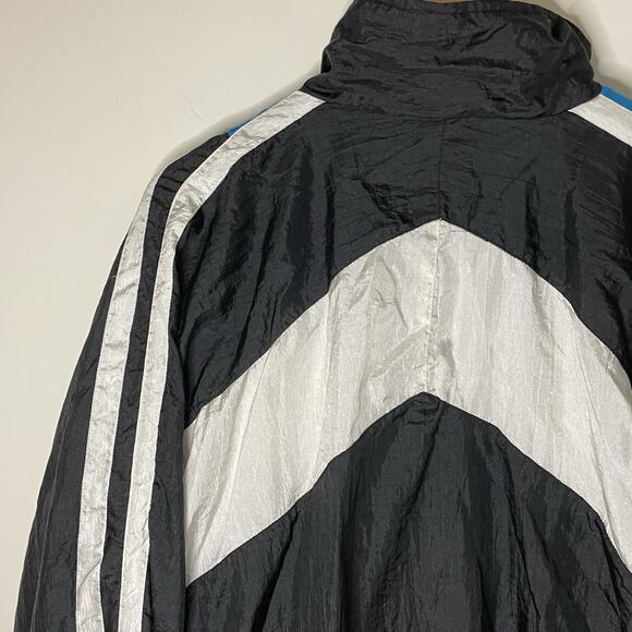 VTG 90s Spalding Track Jacket Color Block Zip Windbreaker Streetwear Skater XL - Picture 5 of 16